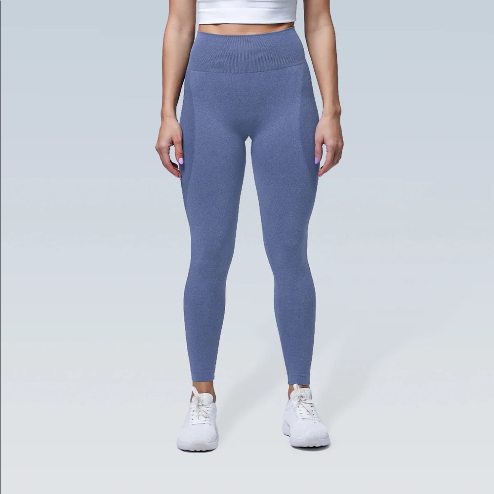 FASTARRY Booty Lifting Push Up Seamless Legging- royal blue - medium